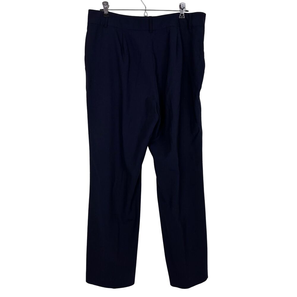 Lauren Ralph Lauren Navy Wool Blend Blue Dress Pants Women’s 12 - Picture 2 of 4